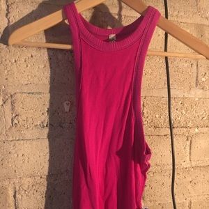 Free people pink tank top. Nwt